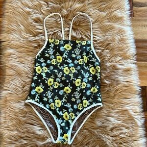 NWOT ACACIA Joey Full piece / One piece in Citrine print Sz Large